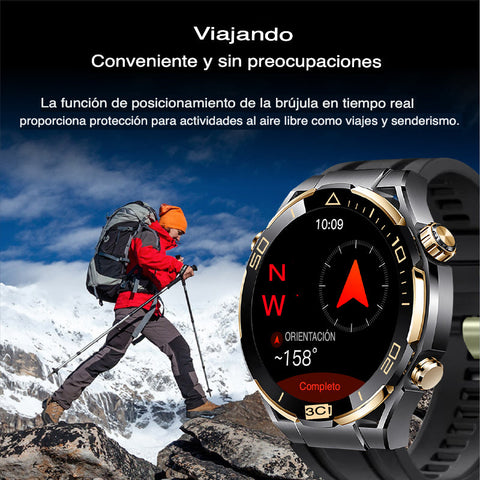 Elegante Smartwatch resistente al agua + Auricular Bluetooth