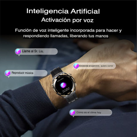 Elegante Smartwatch resistente al agua + Auricular Bluetooth