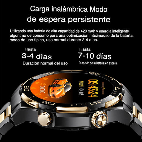 Elegante Smartwatch resistente al agua + Auricular Bluetooth