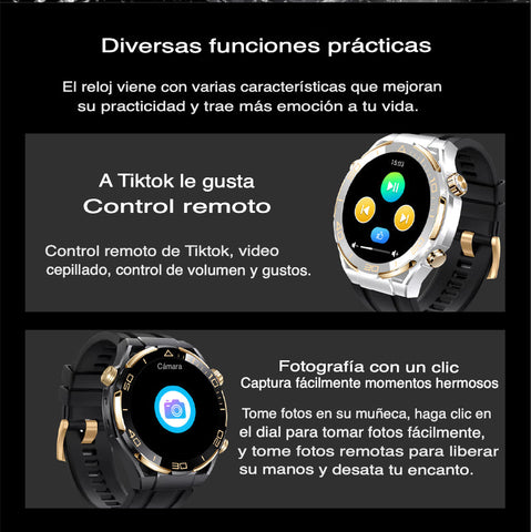 Elegante Smartwatch resistente al agua + Auricular Bluetooth