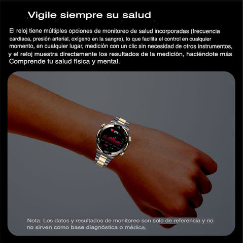 Elegante Smartwatch resistente al agua + Auricular Bluetooth