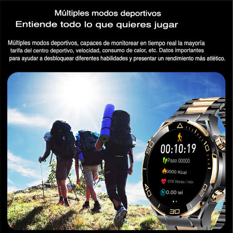 Elegante Smartwatch resistente al agua + Auricular Bluetooth