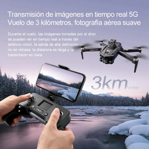 Drone Profesional 5Km con Lente Óptica 4K FullHD Wifi / X8