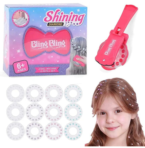 Estampador De Gemas bling bling Para El Cabello Para Niñas