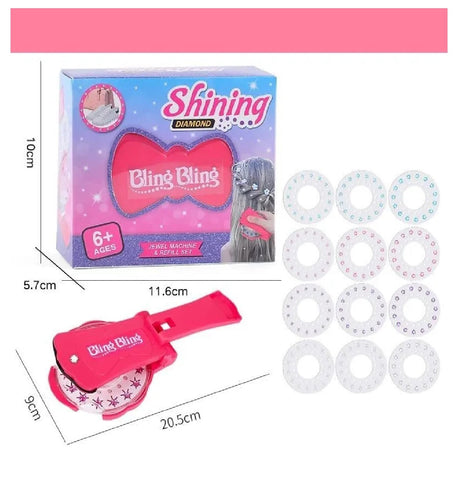 Estampador De Gemas bling bling Para El Cabello Para Niñas