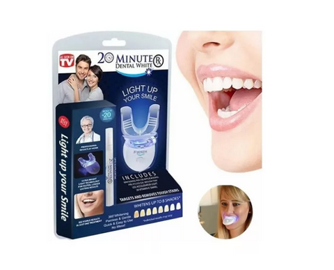 Kit De Blanqueamiento Dental White Ligth 20 Minutos Aplicador Facil Uso