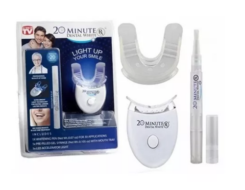 Kit De Blanqueamiento Dental White Ligth 20 Minutos Aplicador Facil Uso